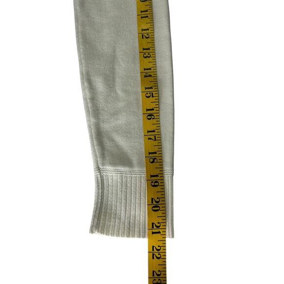 Barbour Cable Knit Sweater Women’s US 4 Cream Pullover Long Sleeve Coastal Chic - Picture 8 of 10